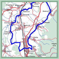 Cycling routes - The surrounding of Turčianské Teplice