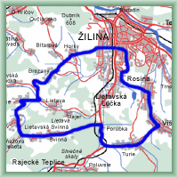 Cycling routes - The surrounding of Žilina