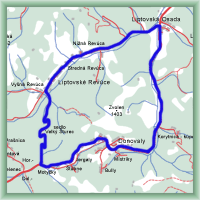 Cycling routes - Around Zvolen
