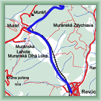 Cycling routes - Revúca - Červená Skala