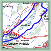 Cycling routes - Liptovský Hrádok - Pribylina - Liptovský Hrádok