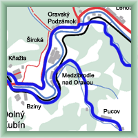 Cycling routes - Oravský Podzámok - Medzibrodie nad Oravou - Oravský Podzámok