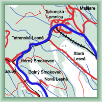 Cycling routes - Tatranská Lomnica - Starý Smokovec - Tatranská Lomnica
