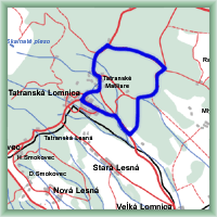 Cycling routes - Around Tatranská Lomnice