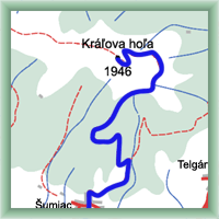 Cycling routes - To peak Králova hoľa