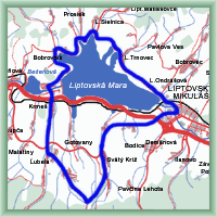 Cycling routes - Round water dam Liptovská Mara