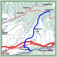 Cycling routes - From Východná to Tri Studničky