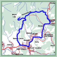 Cycling routes - The circle around Kubín