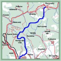 Cycling routes - Donovaly - Bánská Bystrica