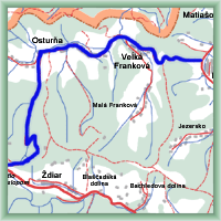 Cycling routes - To gap Pod Príslopom