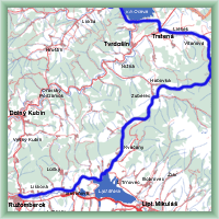 Cycling routes - Oravska cycle artery