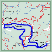 Cycling routes - Cyrcle above Peklisko