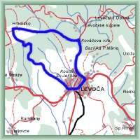 Cycling routes - To Brezová