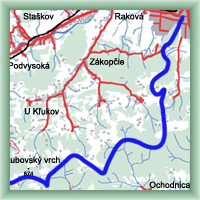 Cycling routes - At the edge of Javorník